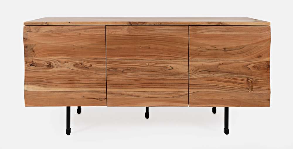 Jofran - The Wave 3 Door Accent Cabinet - Natural - 1995-72 veiw 2