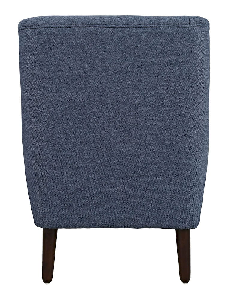Jofran - Theo Mid-Century Modern Contemporary Upholstered Accent Chair, Navy - THEO-CH-NAVY view 3