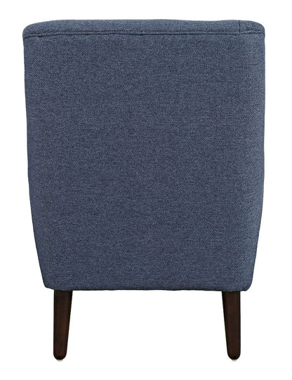 Jofran - Theo Mid-Century Modern Contemporary Upholstered Accent Chair, Navy - THEO-CH-NAVY view 3