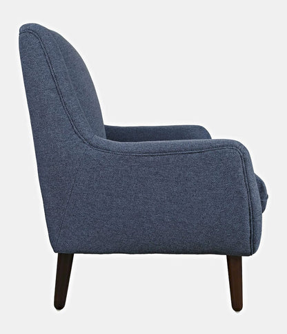 Jofran - Theo Mid-Century Modern Contemporary Upholstered Accent Chair, Navy - THEO-CH-NAVY view 7