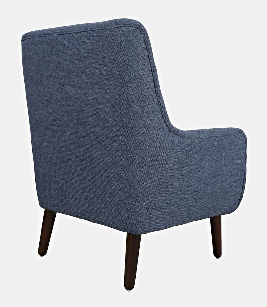 Jofran - Theo Mid-Century Modern Contemporary Upholstered Accent Chair, Navy - THEO-CH-NAVY view 8