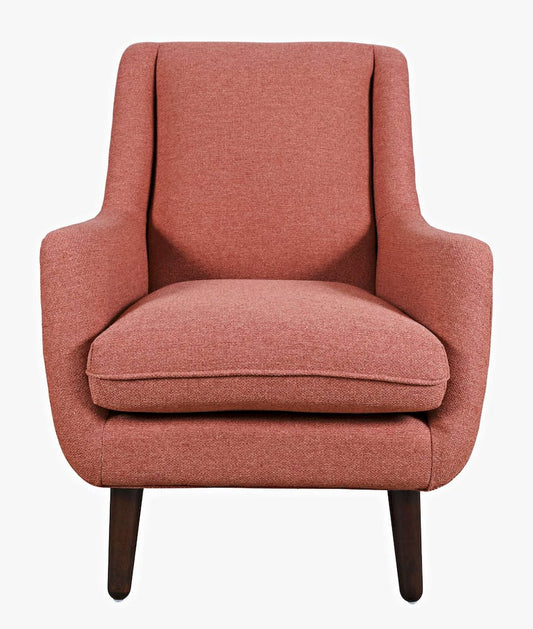 Jofran - Theo Mid-Century Modern Contemporary Upholstered Accent Chair, Rose - THEO-CH-ROSE view 1