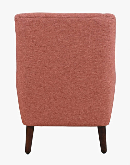 Jofran - Theo Mid-Century Modern Contemporary Upholstered Accent Chair, Rose - THEO-CH-ROSE view 3