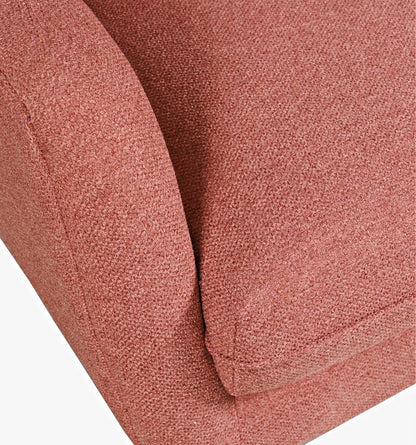 Jofran - Theo Mid-Century Modern Contemporary Upholstered Accent Chair, Rose - THEO-CH-ROSE view 6