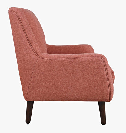 Jofran - Theo Mid-Century Modern Contemporary Upholstered Accent Chair, Rose - THEO-CH-ROSE view 7