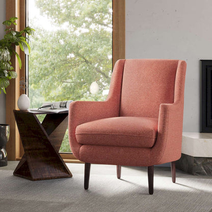 Jofran - Theo Mid-Century Modern Contemporary Upholstered Accent Chair, Rose - THEO-CH-ROSE view 9