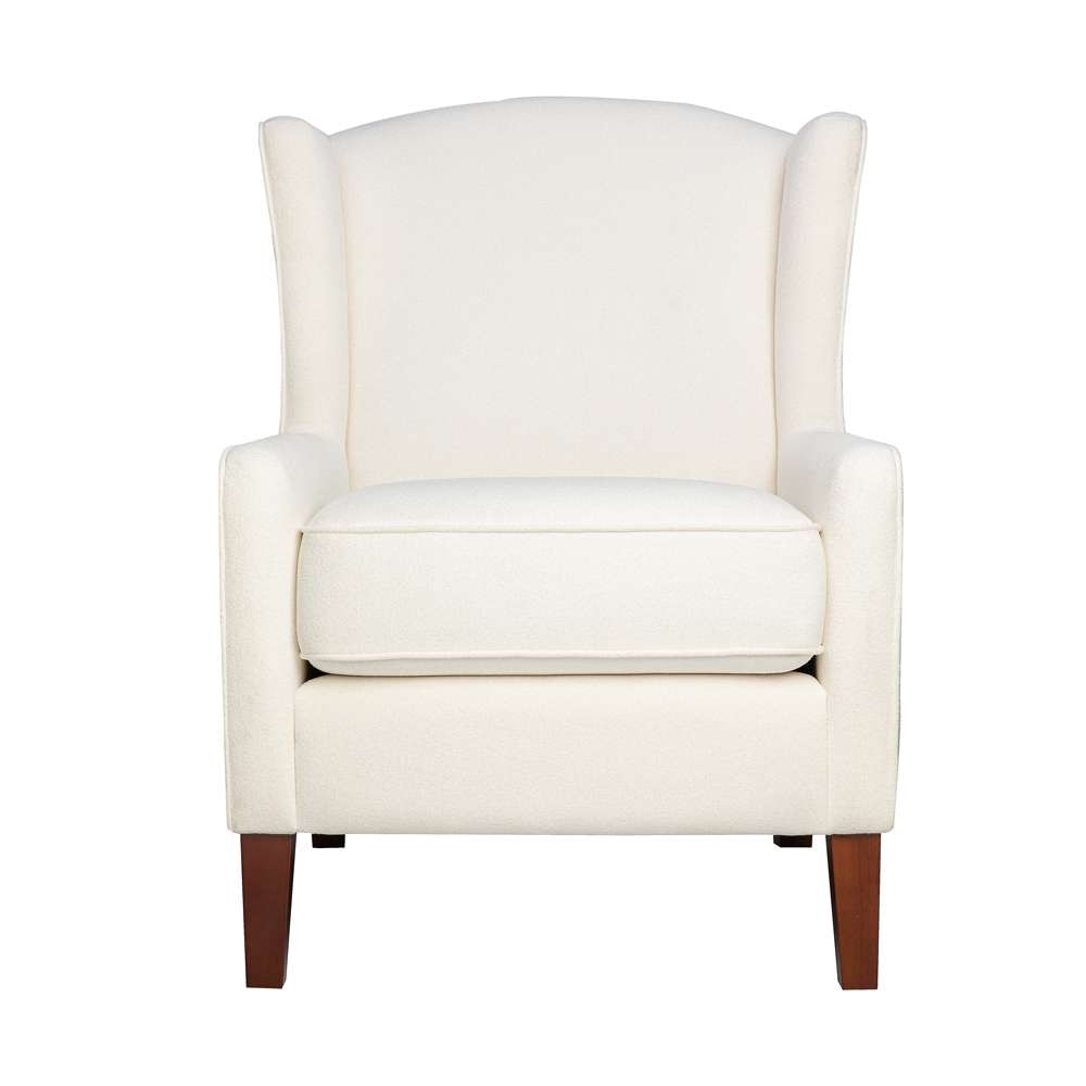 Jofran - Thompson Traditional Classic Wingback Upholstered Accent Chair, Beige Floral - TURNER-CH-MULTI veiw 1