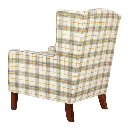 Jofran - Thompson Traditional Classic Wingback Upholstered Accent Chair, Plaid - TAYLOR-CH-MULTI view 3