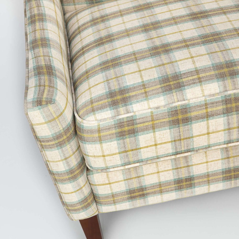 Jofran - Thompson Traditional Classic Wingback Upholstered Accent Chair, Plaid - TAYLOR-CH-MULTI view 4
