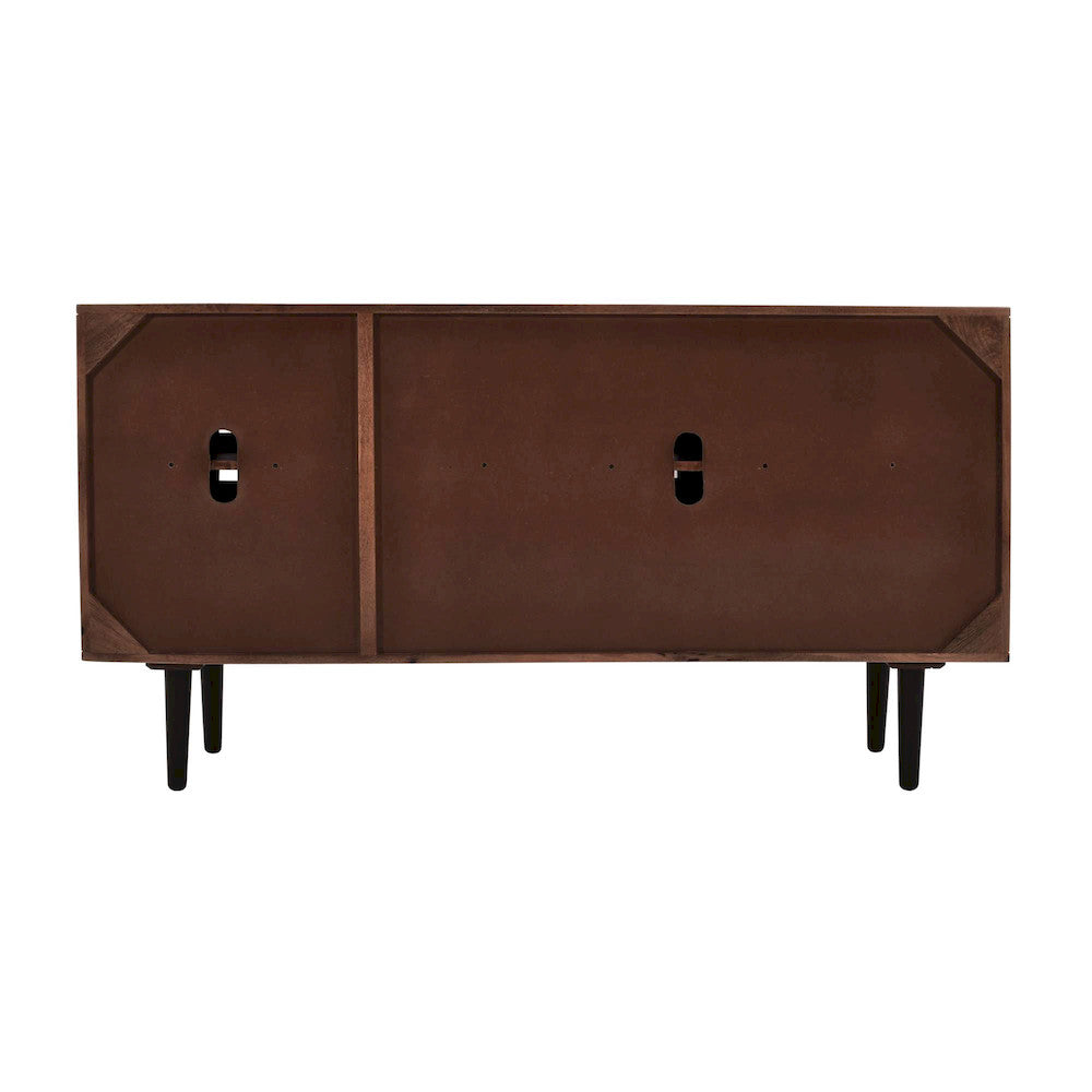 Jofran - Trent 60in Solid Wood Carved Modern Rustic Woven Sideboard Storage Cabinet - 2387-60 view 4