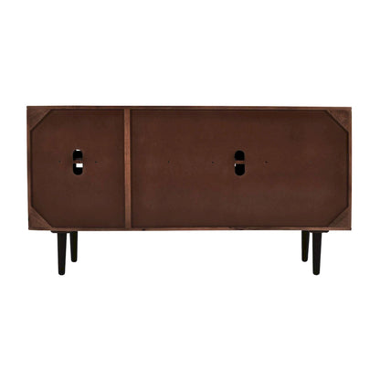 Jofran - Trent 60in Solid Wood Carved Modern Rustic Woven Sideboard Storage Cabinet - 2387-60 view 4