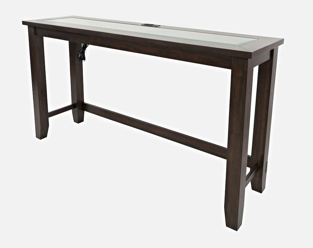 Jofran - Urban Icon 4 Piece Counter Height Dining Table Set with USB Charging - Merlot - 2002-66 view 6