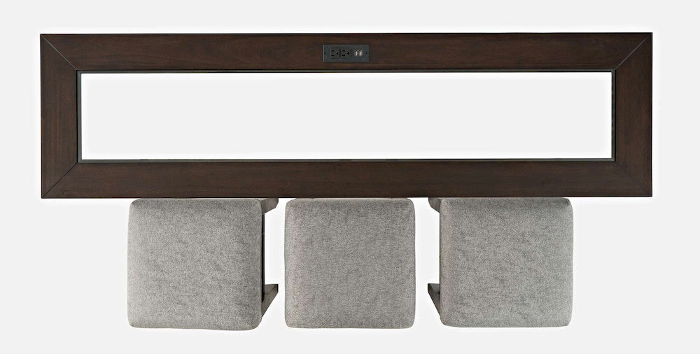 Jofran - Urban Icon 4 Piece Counter Height Dining Table Set with USB Charging - Merlot - 2002-66 view 11