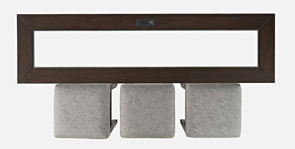 Jofran - Urban Icon 4 Piece Counter Height Dining Table Set with USB Charging - Merlot - 2002-66 view 11