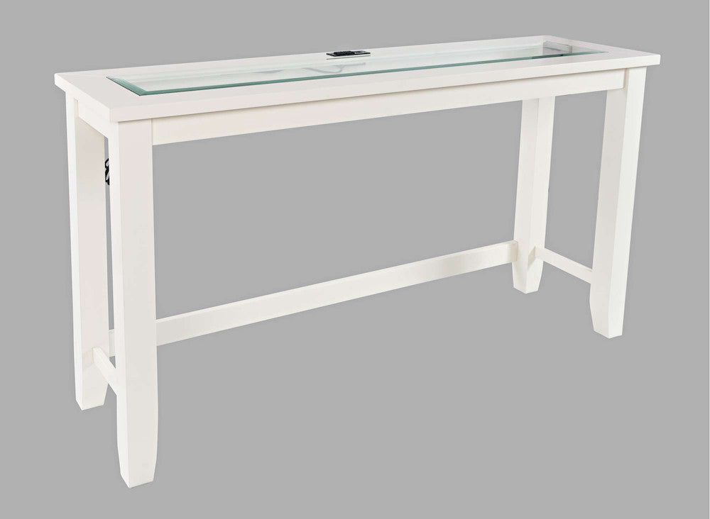 Jofran - Urban Icon 4 Piece Counter Height Dining Table Set with USB Charging - White - 2000-66 view 4