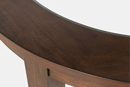 Jofran - Urban Icon 42in Round Counter Height Glass Inlay Dining Table - Merlot - 2005-36 view 3