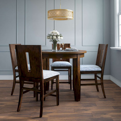 Jofran - Urban Icon 42in Round Counter Height Glass Inlay Dining Table - Merlot - 2005-36 view 6