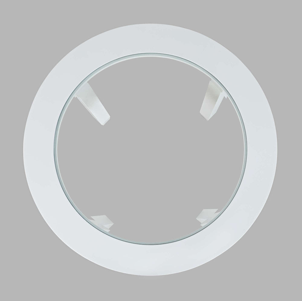 Jofran - Urban Icon 42in Round Counter Height Glass Inlay Dining Table - White - 2003-36 view 4