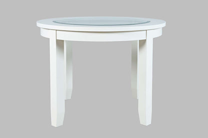 Jofran - Urban Icon 42in Round Glass Inlay Dining Table - White - 2003-42 view 1