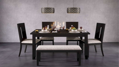 Jofran - Urban Icon 45in Upholstered Dining Bench - Black - 2004-45KD view 3