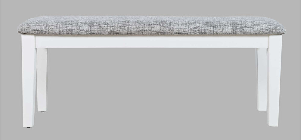 Jofran - Urban Icon 45in Upholstered Dining Bench - White - 2003-45KD view 1