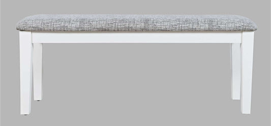 Jofran - Urban Icon 45in Upholstered Dining Bench - White - 2003-45KD view 1