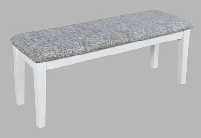Jofran - Urban Icon 45in Upholstered Dining Bench - White - 2003-45KD view 2