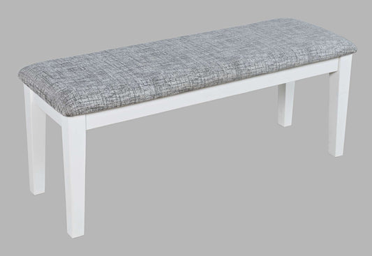 Jofran - Urban Icon 45in Upholstered Dining Bench - White - 2003-45KD view 2