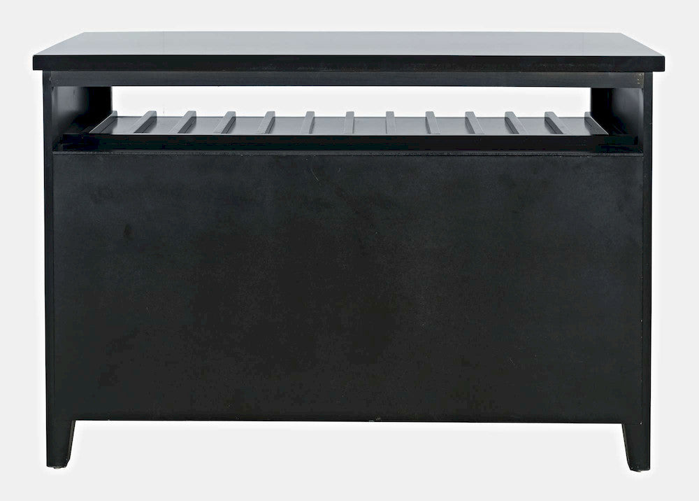 Jofran - Urban Icon 48in Buffet Server with Wine Rack and Stemware Rack - Black - 2004-48 view 4