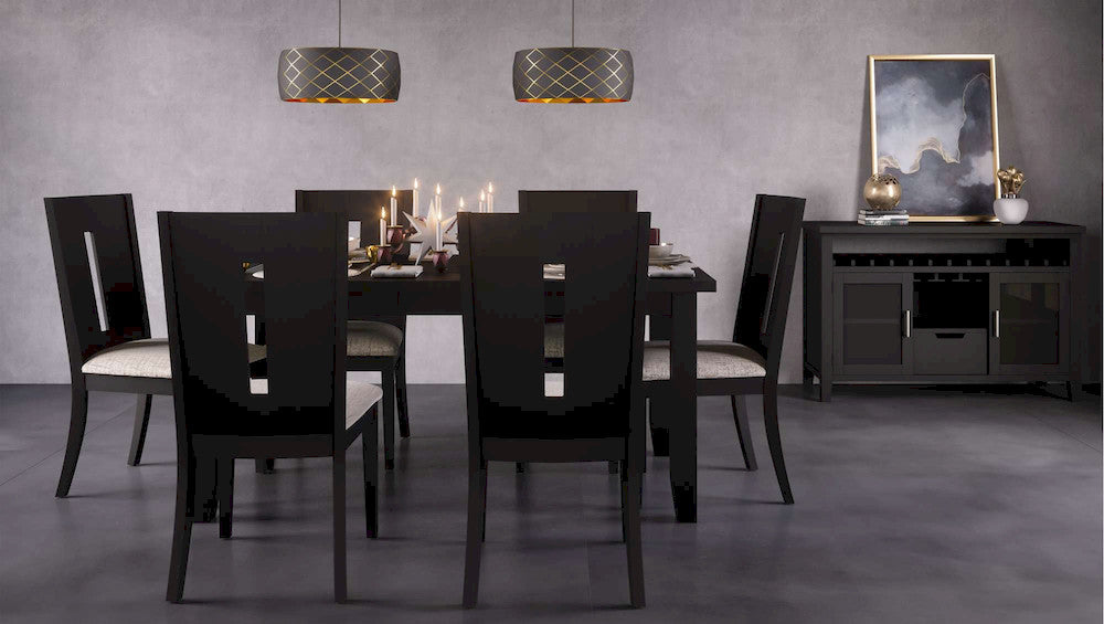 Jofran - Urban Icon 48in Buffet Server with Wine Rack and Stemware Rack - Black - 2004-48 view 5