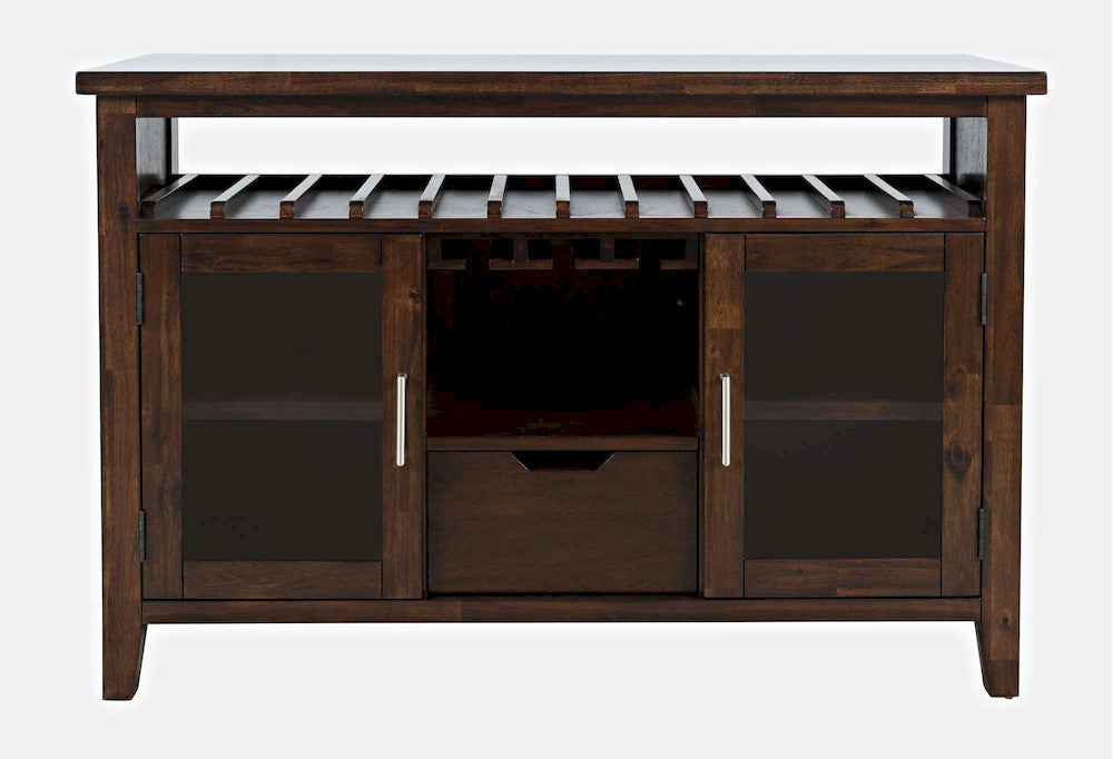 Jofran - Urban Icon 48in Buffet Server with Wine Rack and Stemware Rack - Merlot - 2005-48 view 1