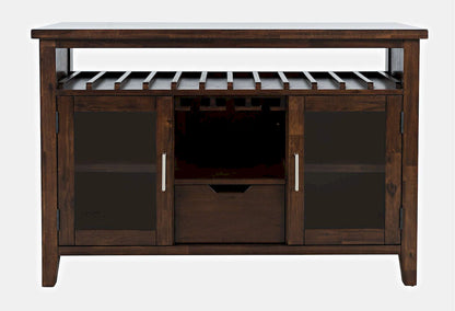 Jofran - Urban Icon 48in Buffet Server with Wine Rack and Stemware Rack - Merlot - 2005-48 view 1