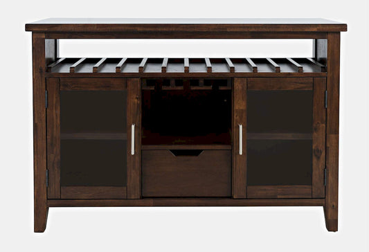 Jofran - Urban Icon 48in Buffet Server with Wine Rack and Stemware Rack - Merlot - 2005-48 view 1