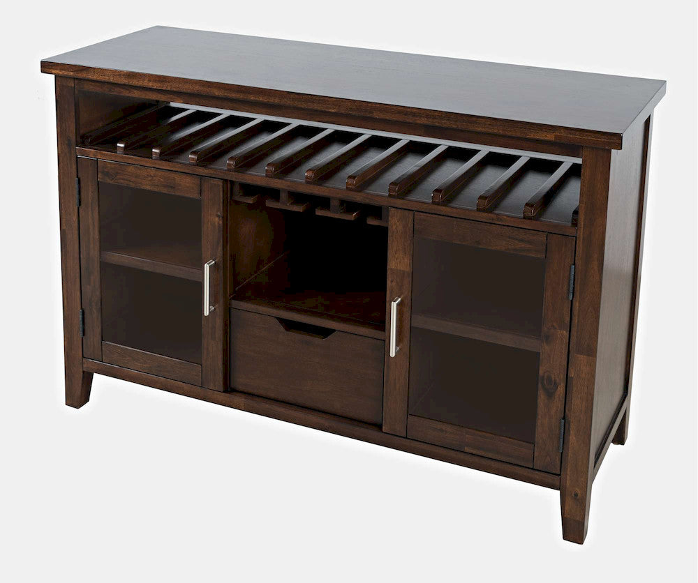 Jofran - Urban Icon 48in Buffet Server with Wine Rack and Stemware Rack - Merlot - 2005-48 view 3