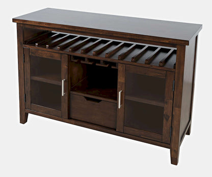 Jofran - Urban Icon 48in Buffet Server with Wine Rack and Stemware Rack - Merlot - 2005-48 view 3