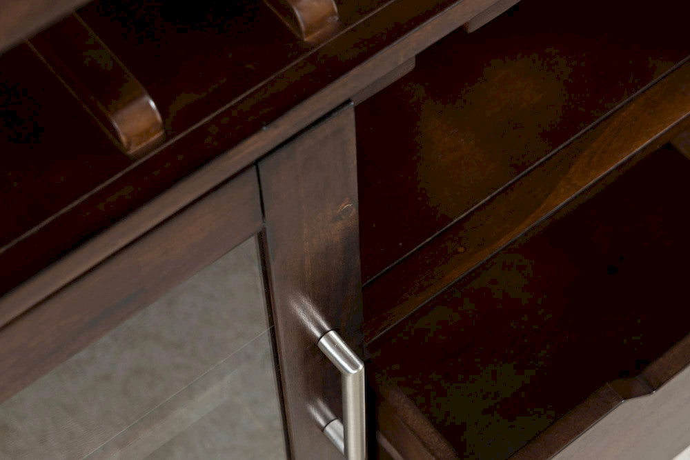 Jofran - Urban Icon 48in Buffet Server with Wine Rack and Stemware Rack - Merlot - 2005-48 view 7