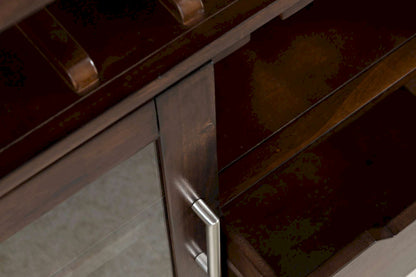 Jofran - Urban Icon 48in Buffet Server with Wine Rack and Stemware Rack - Merlot - 2005-48 view 7