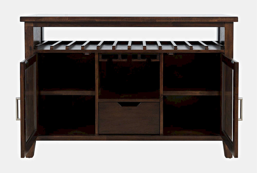 Jofran - Urban Icon 48in Buffet Server with Wine Rack and Stemware Rack - Merlot - 2005-48 view 8