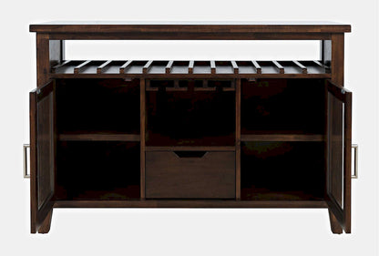 Jofran - Urban Icon 48in Buffet Server with Wine Rack and Stemware Rack - Merlot - 2005-48 view 8