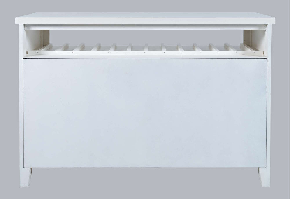 Jofran - Urban Icon 48in Buffet Server with Wine Rack and Stemware Rack - White - 2003-48 view 4