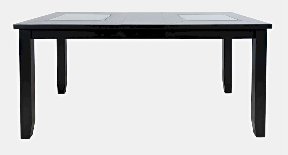 Jofran - Urban Icon 66in Extension Glass Inlay Dining Table - Black - 2004-66 view 1