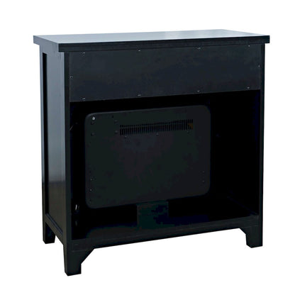 Jofran - Urban Icon Contemporary 32in Electric Fireplace Console TV Stand in Black - 2001-FP32 view 3