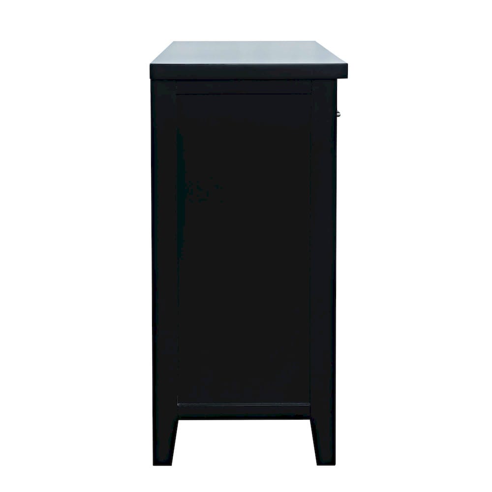 Jofran - Urban Icon Contemporary 32in Electric Fireplace Console TV Stand in Black - 2001-FP32 view 4