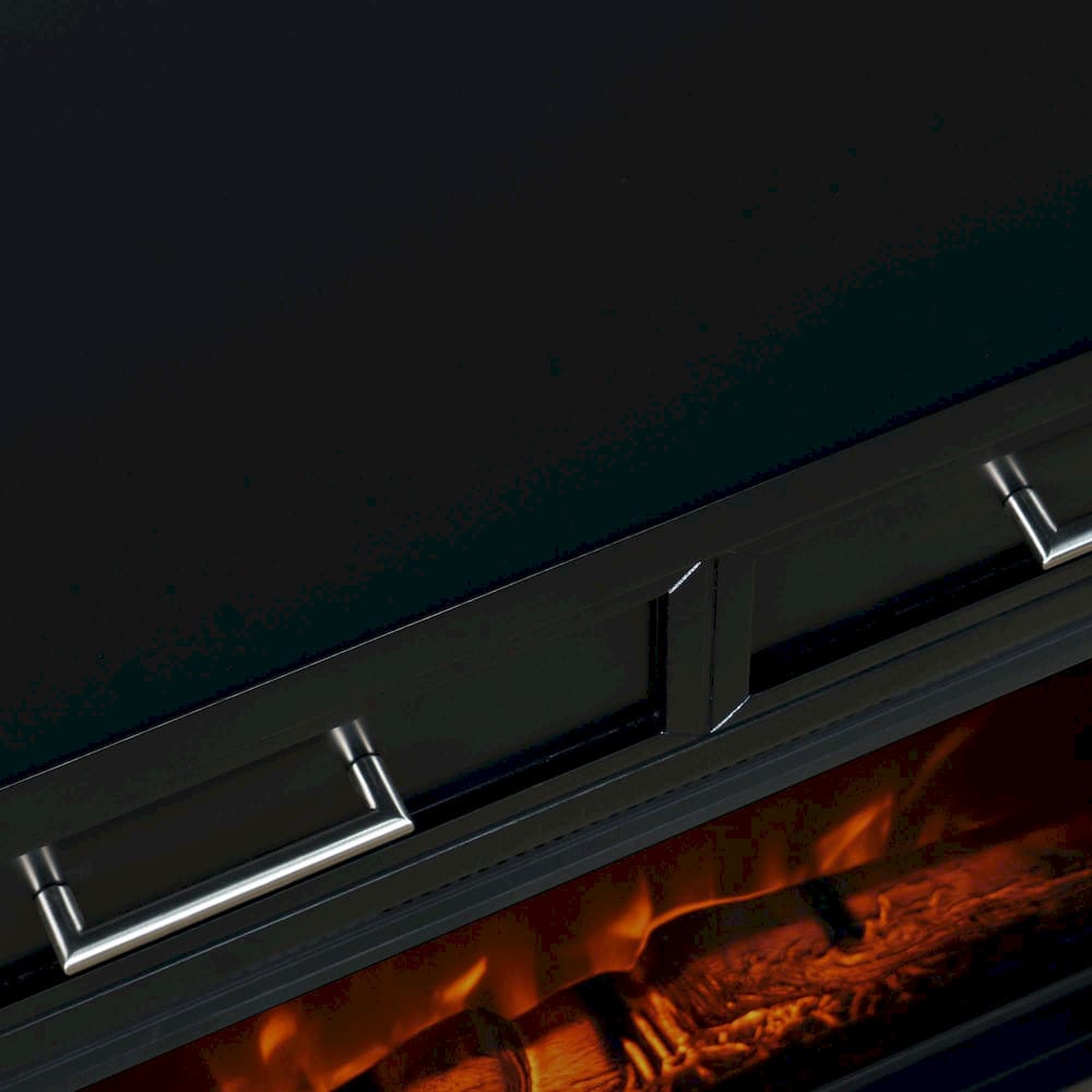 Jofran - Urban Icon Contemporary 32in Electric Fireplace Console TV Stand in Black - 2001-FP32 view 9