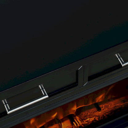 Jofran - Urban Icon Contemporary 32in Electric Fireplace Console TV Stand in Black - 2001-FP32 view 9