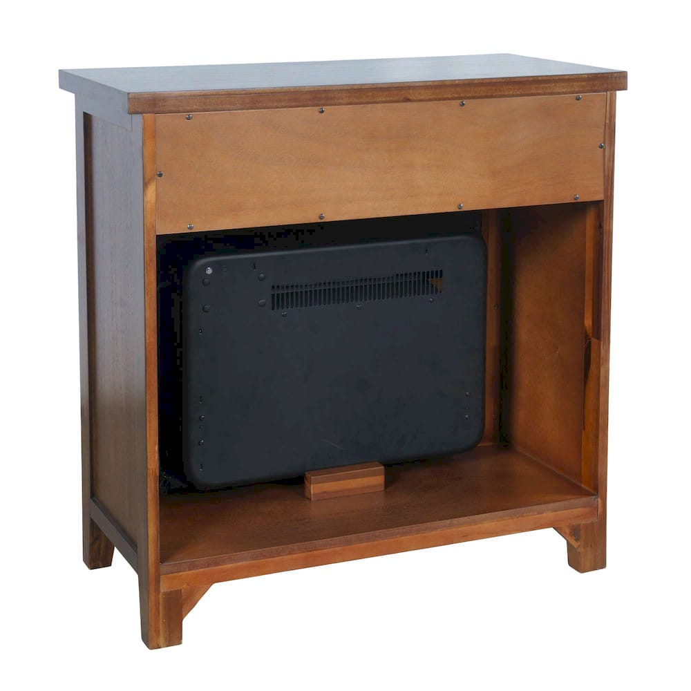 Jofran - Urban Icon Contemporary 32in Electric Fireplace Console TV Stand in Merlot Finish - 2002-FP32 view 3