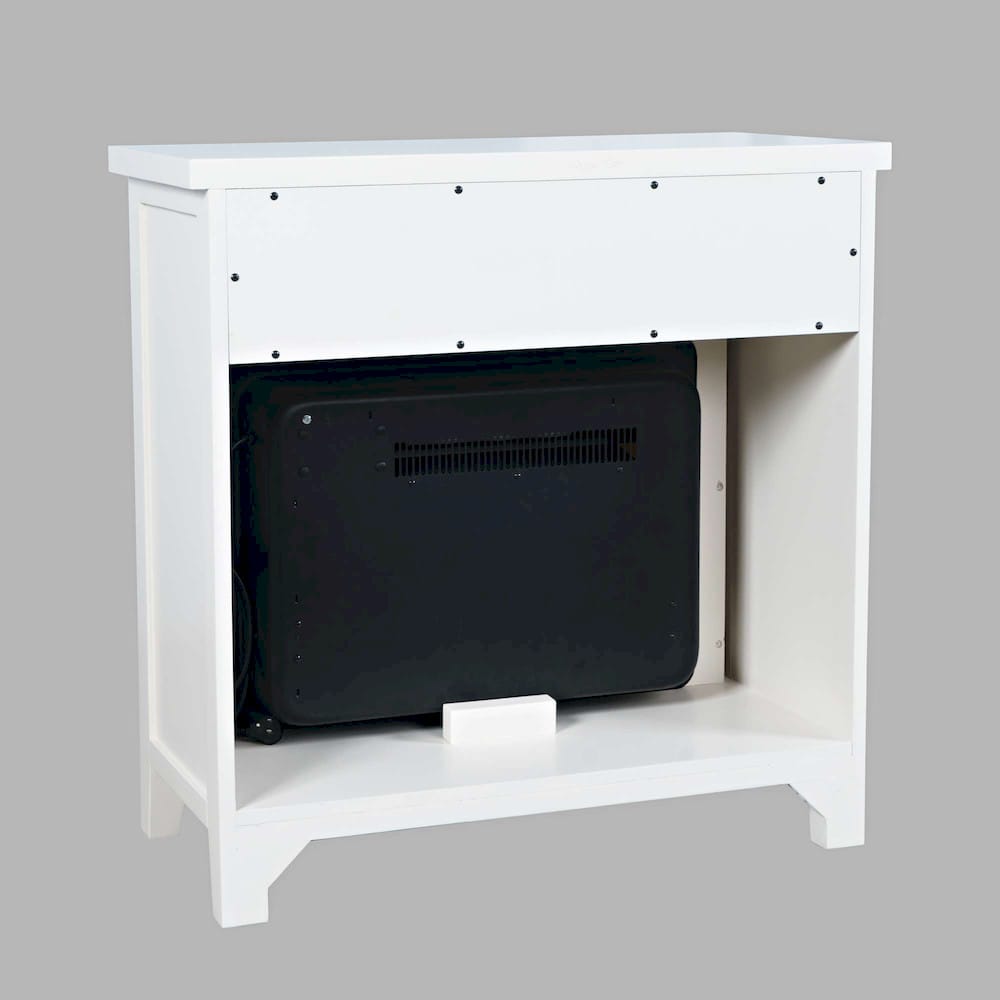 Jofran - Urban Icon Contemporary 32in Electric Fireplace Console TV Stand in White - 2000-FP32 view 2