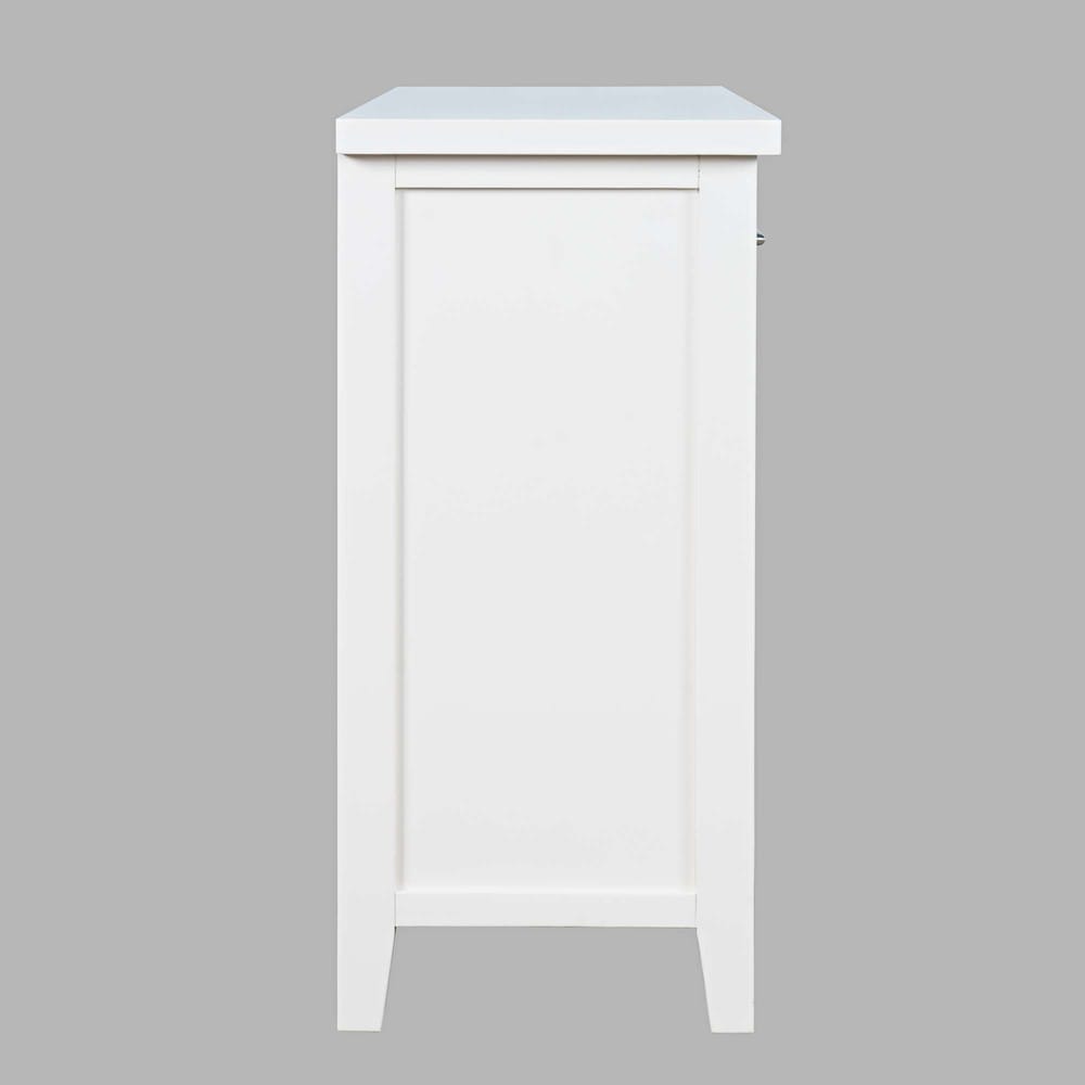 Jofran - Urban Icon Contemporary 32in Electric Fireplace Console TV Stand in White - 2000-FP32 view 3