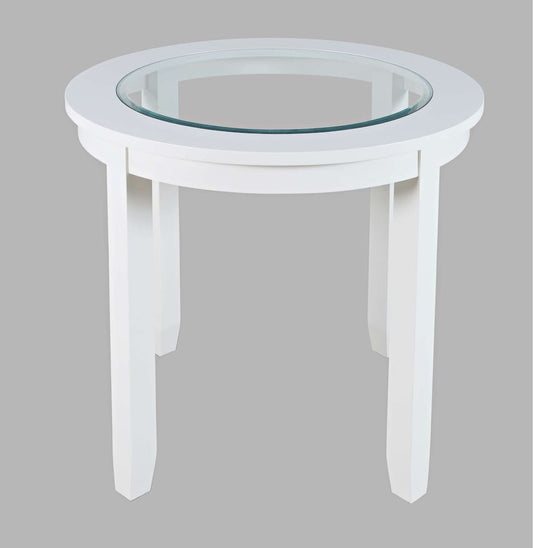 Jofran - Urban Icon Contemporary 42in Round Five-Piece Dining Set with Upholstered Chairs - 2003-42D-5 view 2