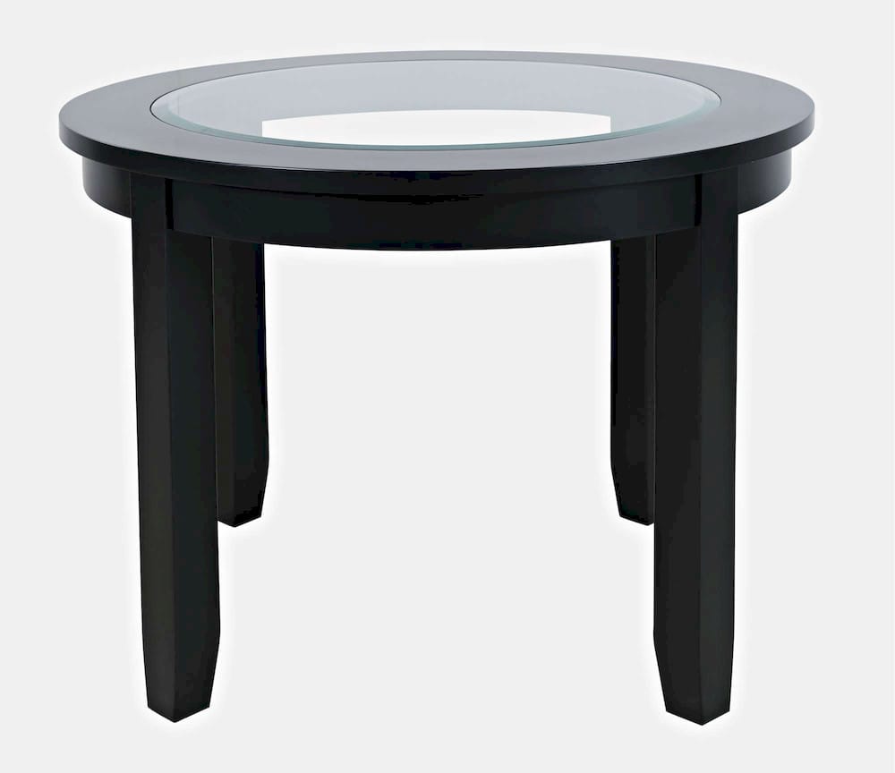 Jofran - Urban Icon Contemporary 42in Round Five-Piece Dining Set with Upholstered Chairs - 2004-42D-5 view 2